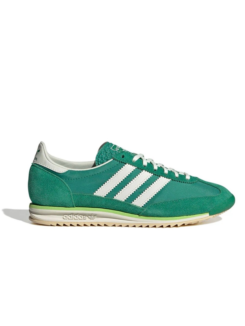 adidas Green Retro Runner Sneakers with White Stripes 1864999 - Picture 5 of 6